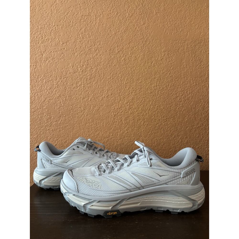 Hoka One One Mafate Speed 2 Hiking Running Shoes Size 12M/13W Cosmic Grey